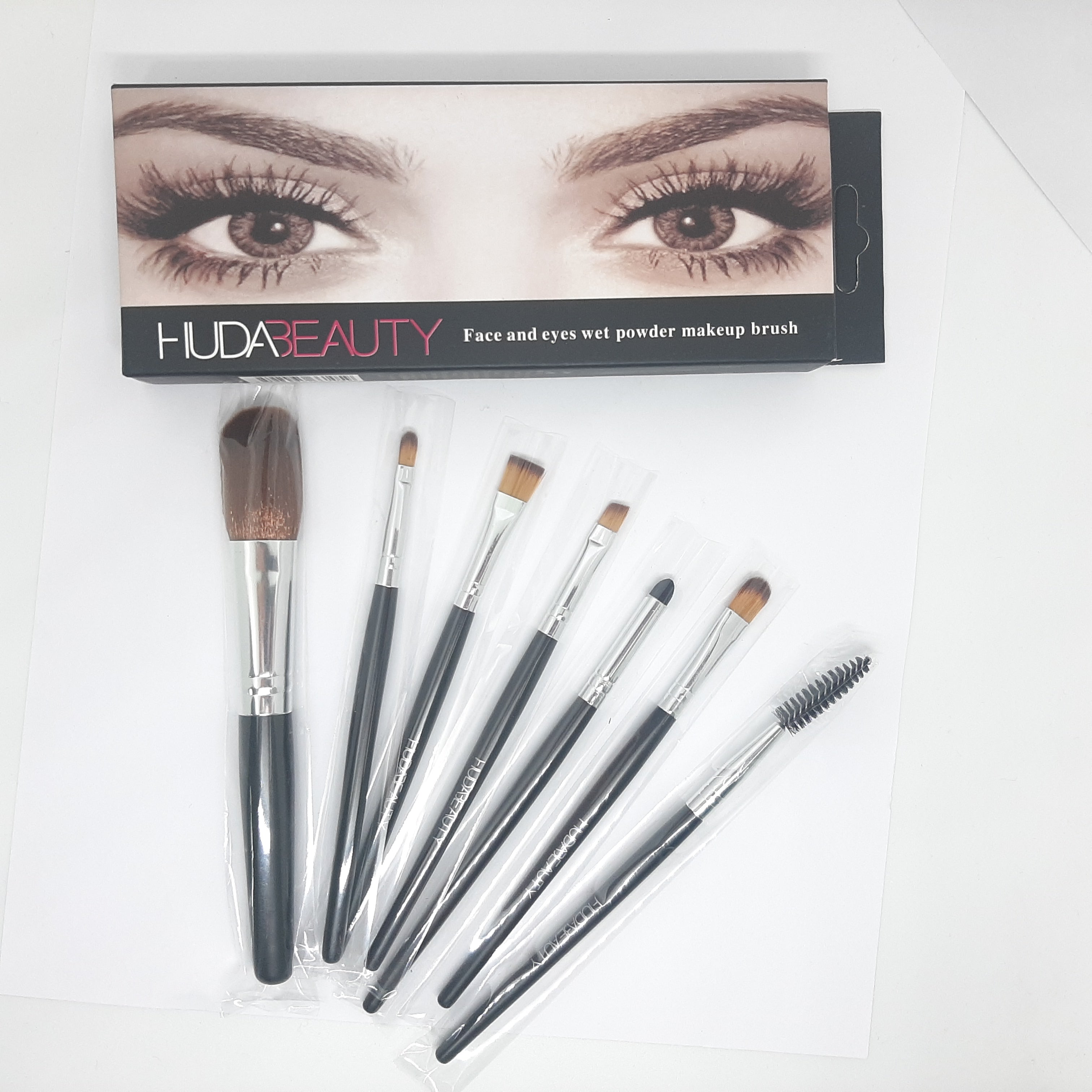 7 Pcs Huda Beauty Makeup Brush Set
