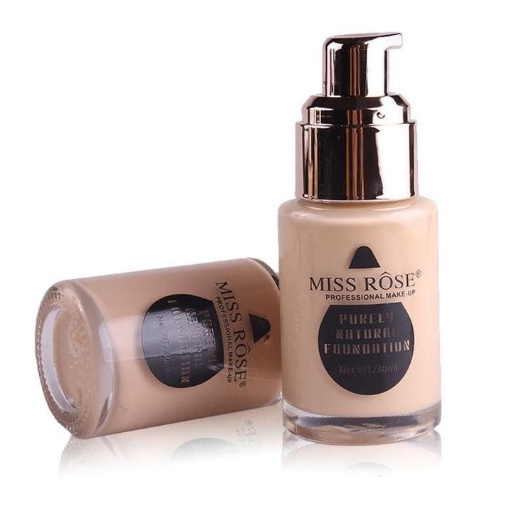 Miss Rose Waterproof Moisturizing Oil Free Full Coverage Deep Whitener Liquid Foundation 30ml